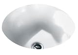 American Standard 0630.000.020 Orbit Vitreous China Undercounter Sink with Front Overflow, White