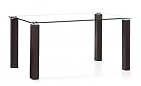 Zuo Modern Furniture Design Flag Dining Table Black Glass 107800