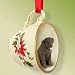 Chocolate Lab Christmas Ornament Cup of Tea