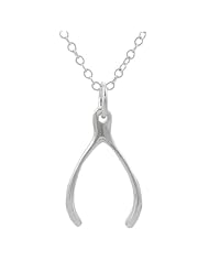 Sterling Silver Wishbone Necklace