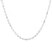 Sterling Silver Hollow Interlink Necklace 20