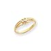 14k Polished .01ct. Diamond Heart Ring Mounting