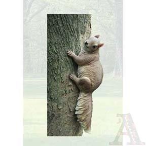 Squirrel Wall Art Indoor Outdoor Tree Yard Decoration