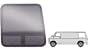 CRL T-Vent "All Glass Look" Window - Driver Side Rear 1978 - 2003 Dodge Van 30-1/4" x 29-1/4"
