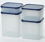 Tupperware Modular Mates Square Set Brilliant Blue
