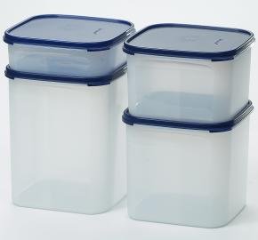 Tupperware Modular Mates Square Set Brilliant Blue Tupperware Modular Mates Square Set Brilliant Blue