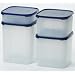 Tupperware Modular Mates Square Set Brilliant Blue