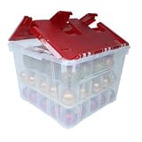 IRIS Holiday Wing-Lid Box with Ornament Dividers 60QT WL-60 ~ Iris Inc