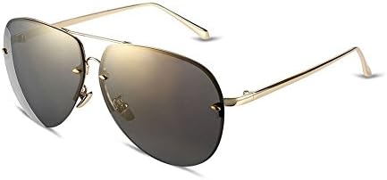 ClearSky Rimless Aviator Polarized Sunglasses for Men