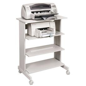 Buddy Products Euroflex 4 Level Printer Stand, 19.875 x 35.625 x 29.5 Inches, Gray (6446-18) On Sale