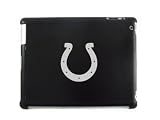 Black Apple iPad 2 Aluminum Plated Back Case Indianapolis Colts