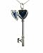 Sterling Silver Heart Shaped Locket Key Pendant