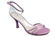 Via Uno ladies leather ankle strap heeled sandal. Available in chestnut brown, beige with a snakeskin effect, light pink and dark pink. Free UK P&P! Sale price £24.99