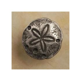 Anne at Home 852 Knobs Sand dollar knob (#1 Pewter Matte)