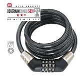 Doberman Coil Cable Combination Lock 6 12mm