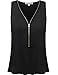 THENEWNEW Womens Sleeveless Chiffon Waist Length Blouse (S-3XL)