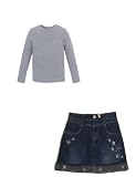 Brand New Children's Place Clothes - Long-Sleeve Top and Scooter Skorts Skirt - Size 14