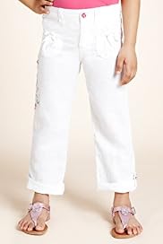 Autograph Linen Blend Embroidered Trousers with Belt