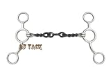 Jr Cow Horse Sliding Gag Snaffle Bit Three Piece