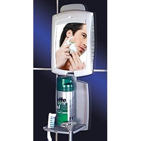 Fogless Travel Shower Shaving Mirror Caddy