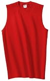 NEW Gildan Ultra Cotton - Sleeveless T-Shirt Red-M
