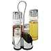 from Sussex Supplies Cruet Set and Stand - Salt, Pepper, Vinegar, Oil - great for presentation at your table