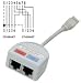 Lindy UTP Port Doubler - Network splitter - RJ-45 (M) - RJ-45 (F) - UTP - ( CAT 6 )