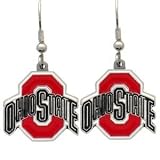 NCAA Ohio State Buckeyes Logo Dangling Earrings (Set of 2)