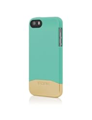 Wireless: Incipio EDGE Chrome Case for iPhone 5/5s - Retail Packaging - Teal with Chrome Gold - Incipio