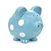 Child to Cherish Ceramic Polka Dot Piggy Bank, Blue