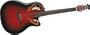 Ovation CU247 Pinnacle Deluxe Acoustic-Electric Guitar (Ruby Redburst)