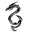 DRAGON 5 Temporary Tattoo 2.5x3.5
