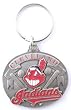 Cleveland Indians Oval Pewter Keychain