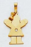 Girl Diamond Childs Charm - XK455AA