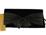 La Regale Velvet Clutch with Satin Bow