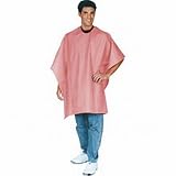 Scalpmaster Nylon Striped Barber Cloth 45" x 50" Snap Red