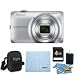 Nikon COOLPIX S6300 16MP 10x Opt Zoom 2.7 LCD Digital Camera 4GB Silver Bundle