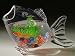 Pet Supplies : Handblown Glass Fish Bowl - Small