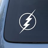 The Flash Lightning Bolt - Car, Truck, Notebook, Vinyl Decal Sticker #2752 | Vinyl Color: White