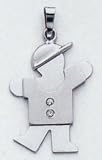 Boy Diamond Childs Charm - XK449AA