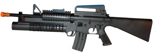 M16 Lights and Sounds Machine Gun with Grenade Launcher