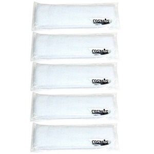 COSMOS ® 5 PCS White cotton sports basketball headband / sweatband head sweat band/brace