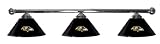 Baltimore Ravens Pool Table Light - Chrome Bar