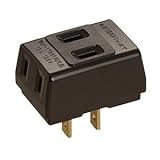 明工社 15A トリプルタップ 黒 15A 125V MR2965B