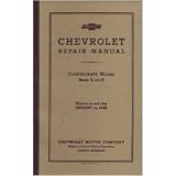 1932 CHEVROLET CAR TRUCK Shop Service Repair Manual by Chevrolet