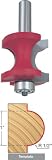 Freud 82-514 1/2-Inch Radius Half Round Router Bit with Bearing with 1/2-Inch Shank