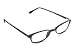 Zoom Classic Slim Cat-Eye Reader, Black, +2.50