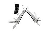 Herbertz Multitool, Edelstahl-Gehäuse, Bitsatz, Nylonscheide