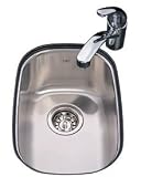 Kindred KSS3U/7 Single Bowl Undermount Sink, Stainless Steel