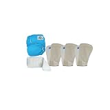 SoftBums One Size Adjustable Diaper Organic Bamboo 5-Piece Set (Ocean)